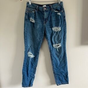 Sneak Peek Ripped Blue Jeans Size Small Distressed Denim Casual Streetwear
